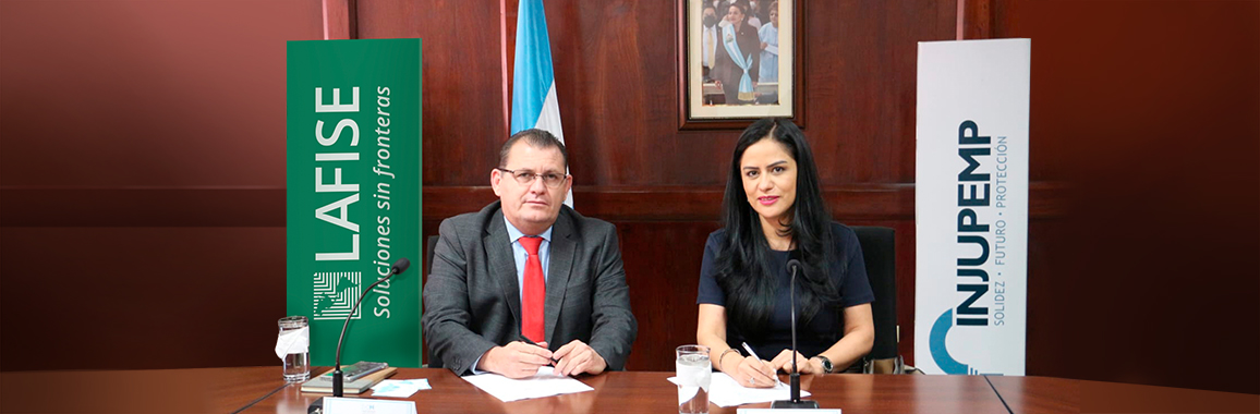 Banco LAFISE e INJUPEMP firman contrato que beneficiará al sector PYME