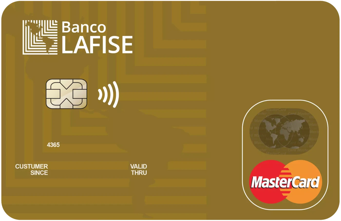 Tarjeta MasterCard Gold LAFISE