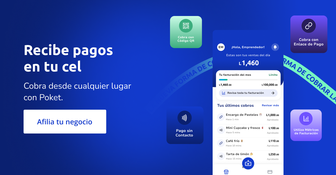 Recibe pagos desde tu cel