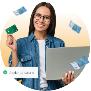 Mujer con laptop