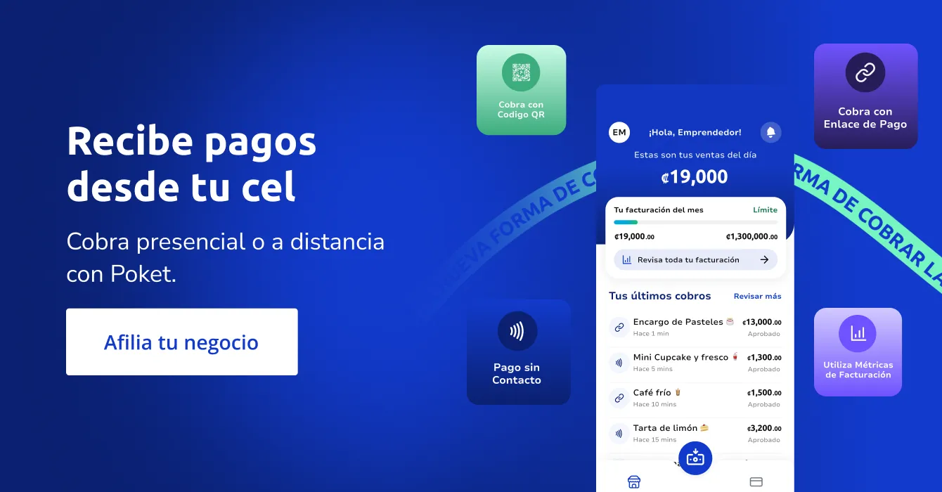 Acepte pagos con tarjeta desde tu cell