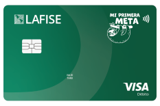 Tarjeta verde LAFISE, cuenta para niños y jóvenes