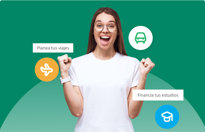 Chica feliz porque solicitó su préstamo personal con LAFISE.