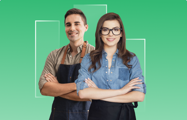 dueños de negocio solicitando crédito pyme