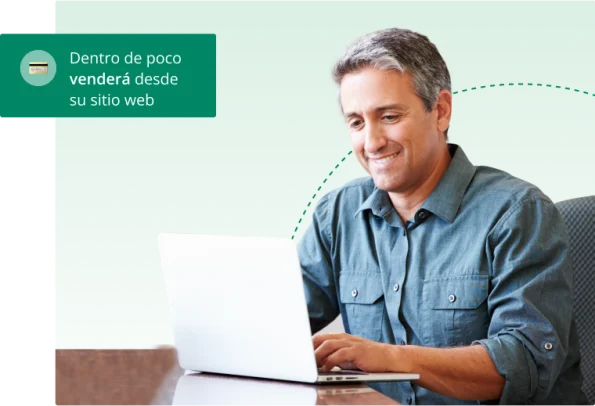 Dueño de comercio afiliado solicitando tienda en línea