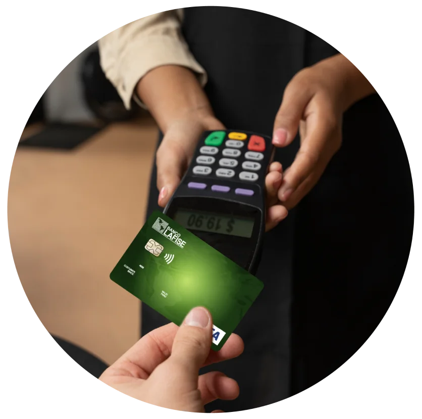 Tarjeta de débito LAFISE y POS Tarjeta de débito LAFISE y POS